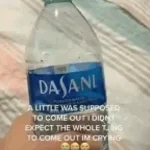 somebody threw a water bottle at me