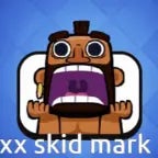 walks away with skidmark