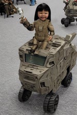 Wolf soldier, enemy in car