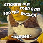 sticking out your gyat for the rizzler
