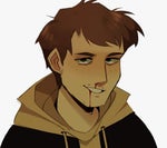 Crowley and Aziraphale laughing