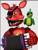 "Yarr, me bird likes you, so i'll do yer a favor" Rockstar Foxy