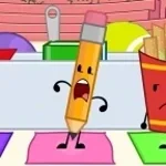 bfdia pencil saying EWW