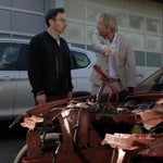 Huurauto aan gruzelementen