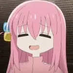 Anime Girl Bocchi Laughing Meme