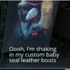 custom baby seal leather boots