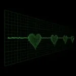 Heartbeat flatline sound