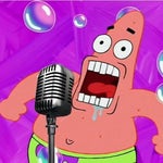 Patrick Star singing Gospel