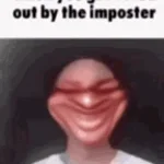among us imposter just stole my crabby patty
