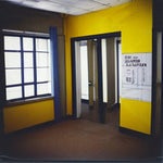 entering the building.