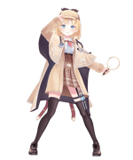 Smol Ame screams IYAAAAA and skips past two 'Finish the Ame' dr