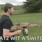 Full auto shotgun (AA12) firing