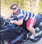 He was running from a cop car