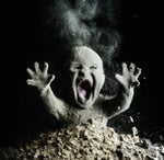 Pushing very stinky fart