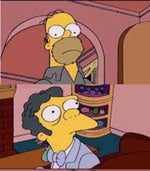 Homer Simpson : The Simpsons What are you Doing here?