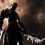 Kratos homens queimem a vila