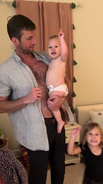 Fully conscious baby