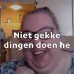 Niet gekke dingen doen he