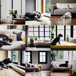 Dogs bored inside the house