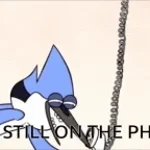 Dude, He's Still On The Phone!