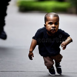 Young fly on the track
