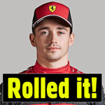 Charles Leclerc - Rolled it!