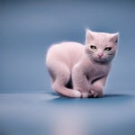 Baby Smurf cat
