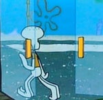 Squidward Walking