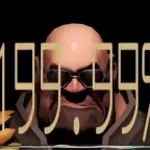 heavy from tf2 chases a rabbit on a mortocycle