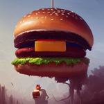 hamburger is bigger big map