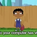 Hello your computer has virus