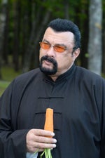 Steven Seagal eating a Carrot