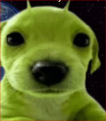 GoG The Green Alien Dog Sing Pretty Little Baby