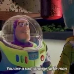 You are a sad, strange, little man. Toy Story- Buzz Lightyear