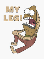 My leg!