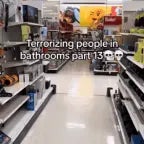 Screaming in public restrooms prank loud