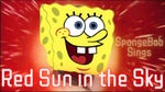 Spongebob sings The Red Sun In The Sky [HD] with English and Ch