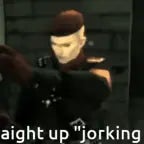 im straight jorking it