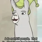 llamas with hats i do not kill people (copy)