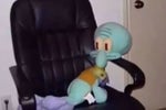 Squidward On A Chair