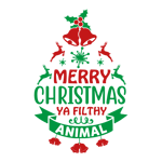 merry christmas you filthy animal