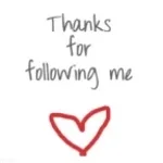 Gracias por el follow