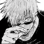 Gojo saying "You're the ones who said not to run, right?"