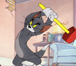 Cartoon head shaking