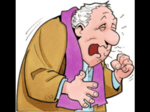 Man coughing