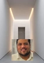 Pasillo de los cajeros