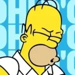 homer drops his donut
