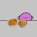 macronim with chicken strips