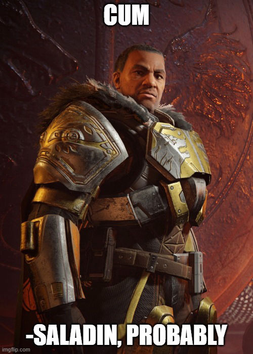 Saladin says cum