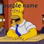PURPLE HOMER SIMSPON
